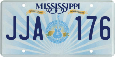 MS license plate JJA176