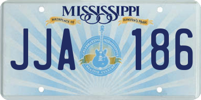 MS license plate JJA186