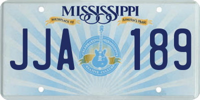 MS license plate JJA189