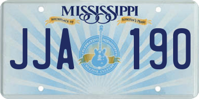 MS license plate JJA190