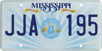 MS license plate JJA195
