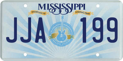 MS license plate JJA199