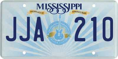 MS license plate JJA210