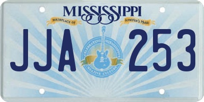 MS license plate JJA253