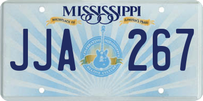 MS license plate JJA267