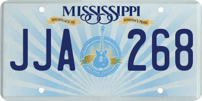 MS license plate JJA268