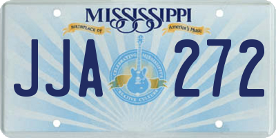 MS license plate JJA272