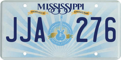 MS license plate JJA276
