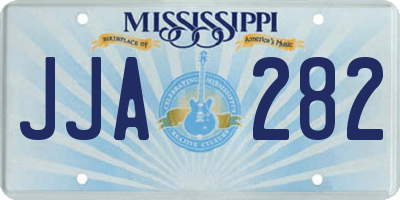 MS license plate JJA282