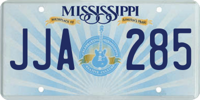 MS license plate JJA285