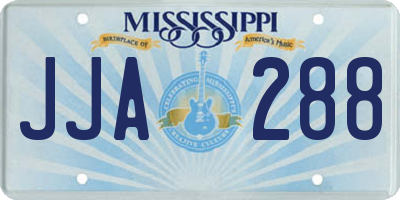 MS license plate JJA288