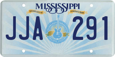 MS license plate JJA291