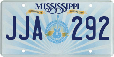 MS license plate JJA292