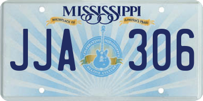 MS license plate JJA306