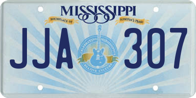 MS license plate JJA307