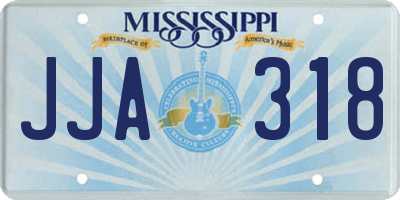 MS license plate JJA318