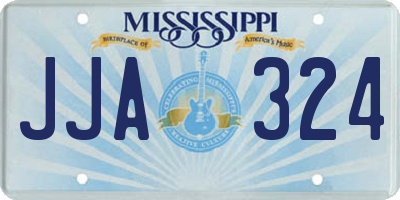 MS license plate JJA324