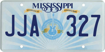 MS license plate JJA327