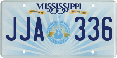 MS license plate JJA336