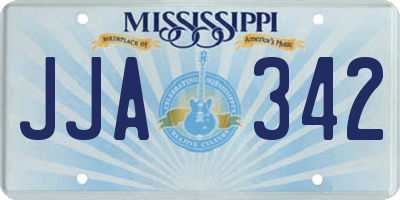 MS license plate JJA342
