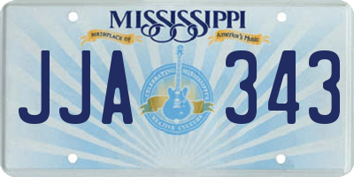 MS license plate JJA343