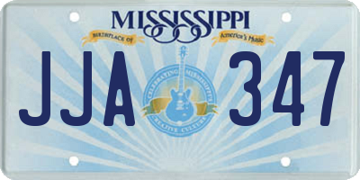 MS license plate JJA347