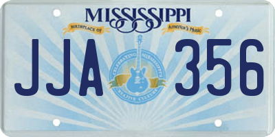 MS license plate JJA356