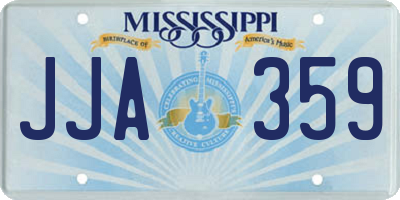 MS license plate JJA359