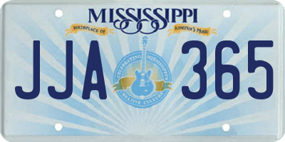 MS license plate JJA365