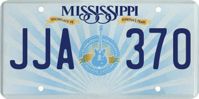 MS license plate JJA370