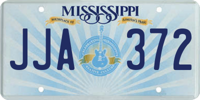 MS license plate JJA372