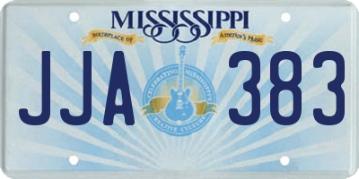 MS license plate JJA383