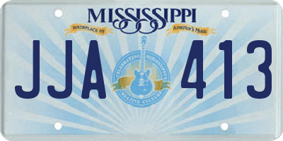 MS license plate JJA413