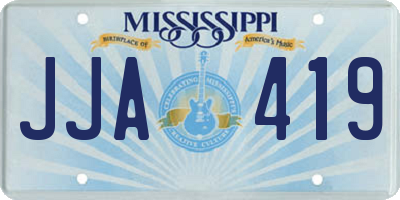 MS license plate JJA419