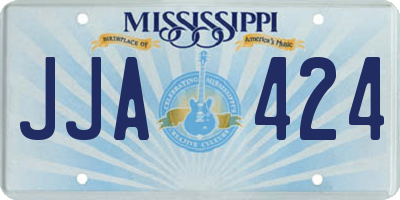 MS license plate JJA424