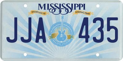 MS license plate JJA435