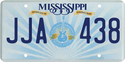 MS license plate JJA438