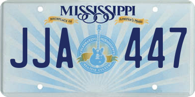 MS license plate JJA447