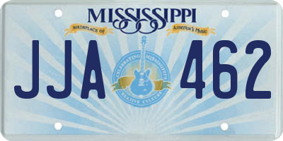 MS license plate JJA462