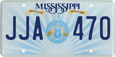 MS license plate JJA470