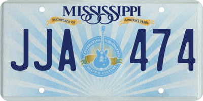 MS license plate JJA474
