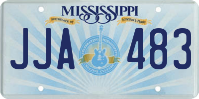 MS license plate JJA483