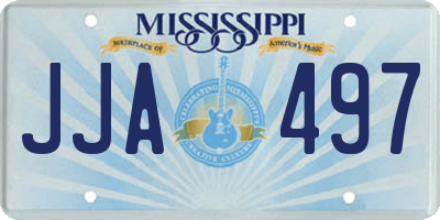 MS license plate JJA497