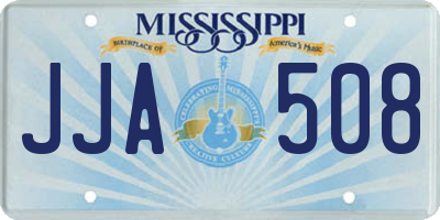 MS license plate JJA508