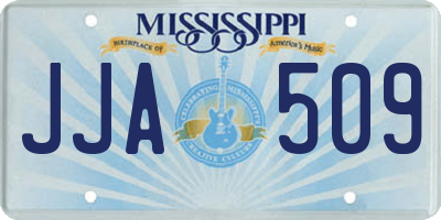 MS license plate JJA509