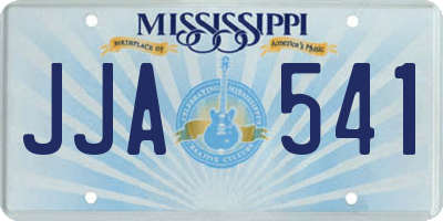 MS license plate JJA541