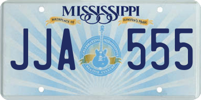MS license plate JJA555