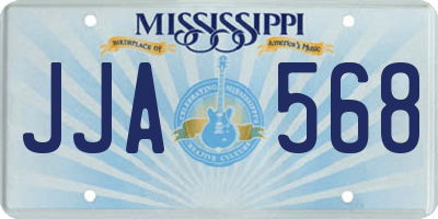 MS license plate JJA568