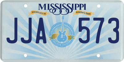 MS license plate JJA573