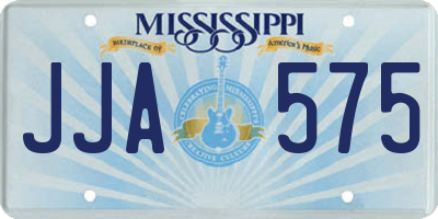 MS license plate JJA575